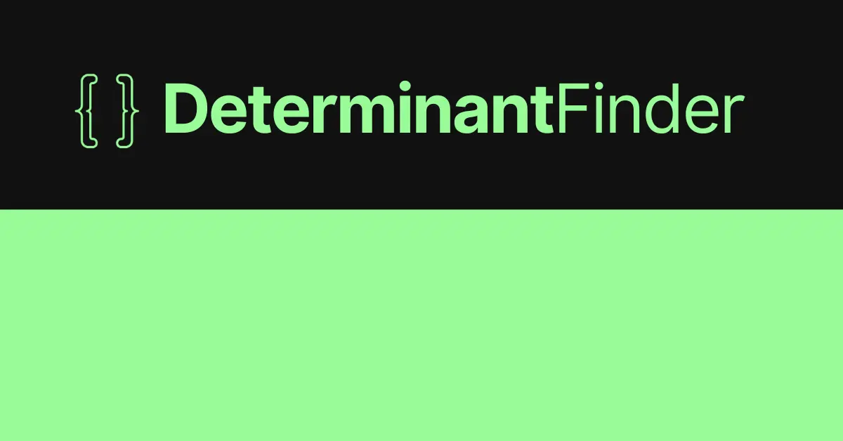 Determinant finder free online matrix determinant calculator